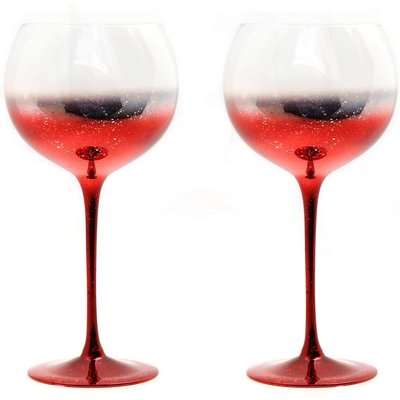 Gin Glasses - Set of 2 - Red