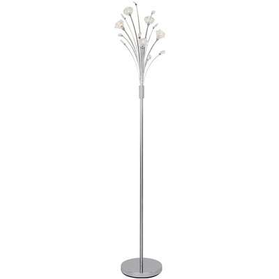Glass Flower Floor Lamp