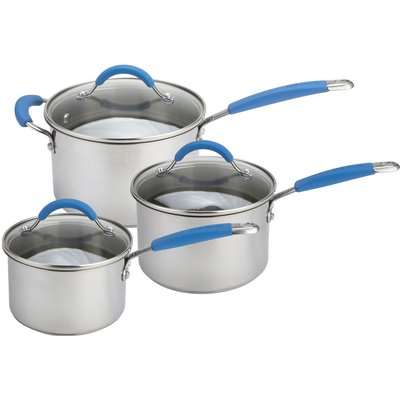 Joe Wicks Quick and Even Induction Non-Stick Stainless Steel Cookware - Set of 5