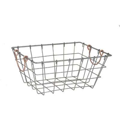 Large Metal Wire Basket with Handles