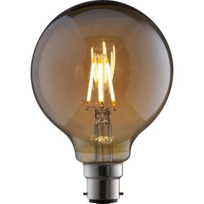 LED Filament Globe 6W B22 Vintage Light Bulb