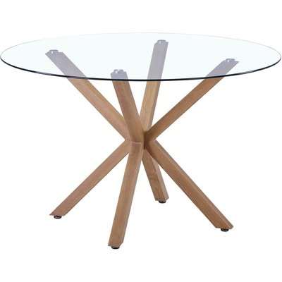 Ludlow Round Glass Dining Table - Black