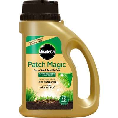 Miracle-Gro Patch Magic Grass Seed, Feed & Coir - 10 Patch Jug