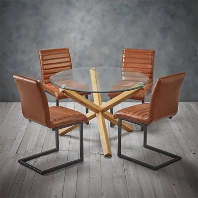 Oporto 4 Seater Dining Set - Montana Dining Chairs