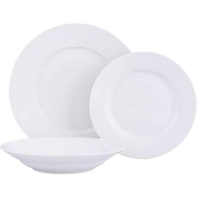 Porcelain Dinner Set - White - 12 Pieces