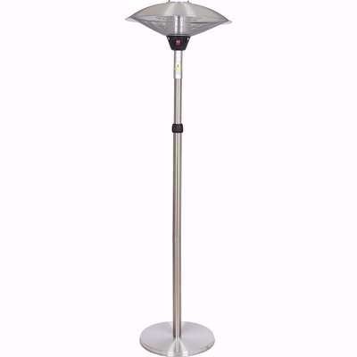 Silver Electric Freestanding Adjustable Patio Heater