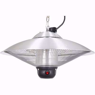Silver Electric Hanging Patio Heater