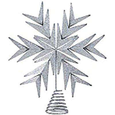 Silver Snowflake Christmas Tree Topper