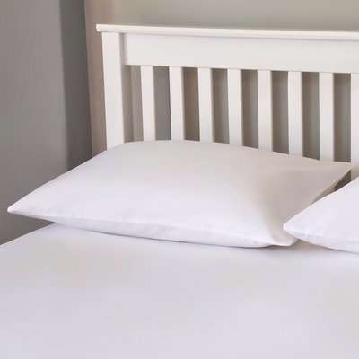 The Willow Manor 100% Cotton Percale Housewife Pillowcase Pair - Optic White