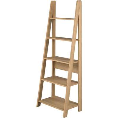 Tiva Ladder Bookcase - Oak