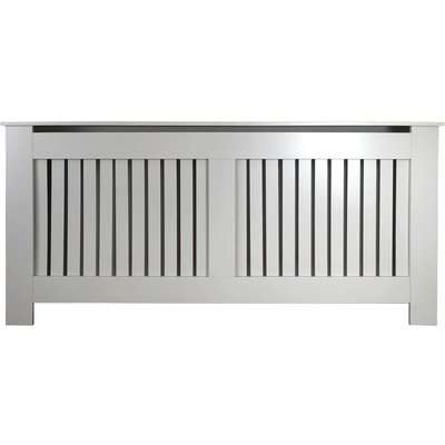 Vertical Grey Radiator Cover - Extra Large