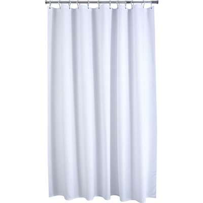 Waffle White Shower Curtain