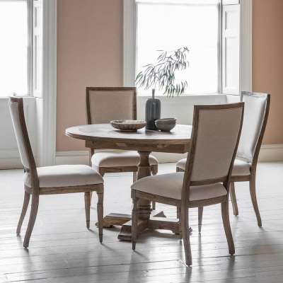 The Colonial Round Extending Dining Table &amp; Chair Set (1.2m)