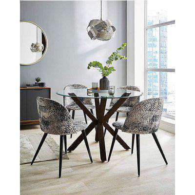 Bodie Dining Table & 4 Savannah Chairs