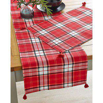 Check Table Runner and 4 Placemats