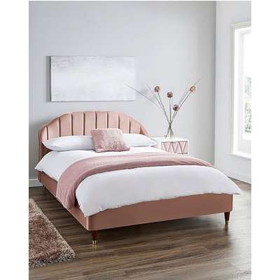 Clara Fabric Bed with Quilted Mattress