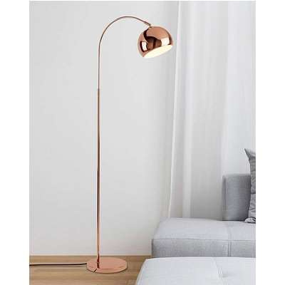 Copper Arc Floor Lamp