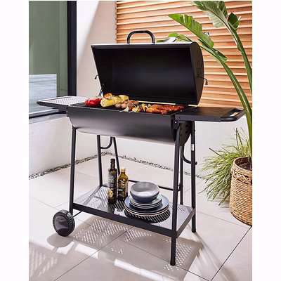 Double Oil Drum Charcoal BBQ