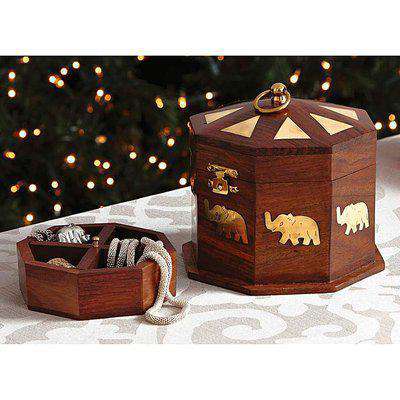 Elephant Wood Trinket Box