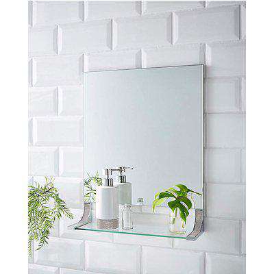 Glitz Square Bathroom Mirror Shelf