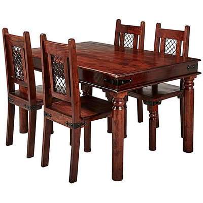 Jaipur Acacia Dining Table 4 Chairs