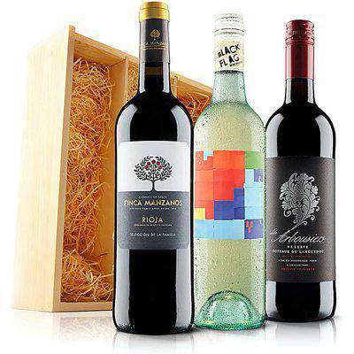 Luxurious Mixed Trio in Wooden Gift Box