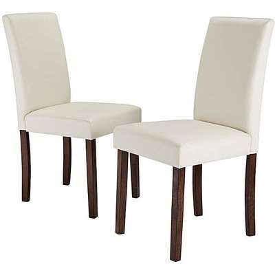 Mia Faux Leather Pair of Dining Chairs
