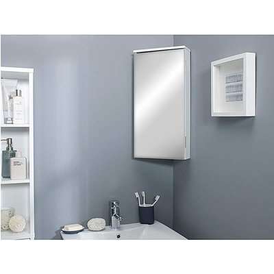 Nova Gloss Mirror Corner Cabinet