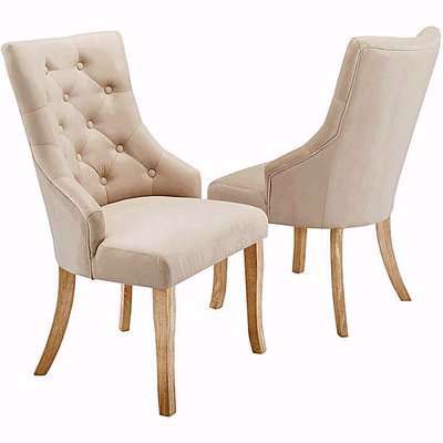 Pair of Isabella Fabric Dining Chairs