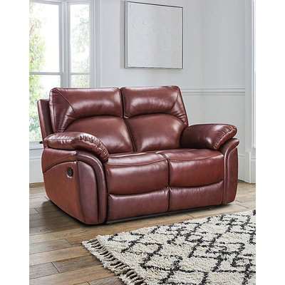 Warwick Leather 2 Seater Recliner Sofa