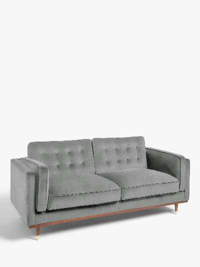 John Lewis & Partners + Swoon Lyon Medium 2 Seater Sofa, Grey Cotton