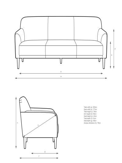 John Lewis & Partners Compact Large 3 Seater Sofa
