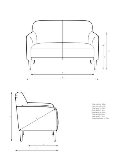 John Lewis & Partners Compact Small 2 Seater Sofa