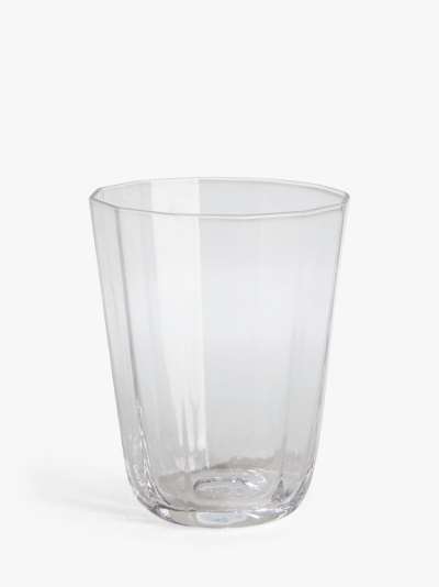 John Lewis & Partners Faceted Glass Tumbler, 250ml, Clear