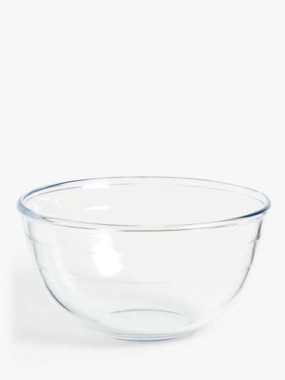 ANYDAY John Lewis & Partners Glass Mixing Bowl, Clear, 2L