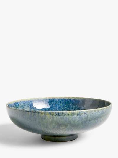 John Lewis & Partners Glazed Decorative Bowl, Green