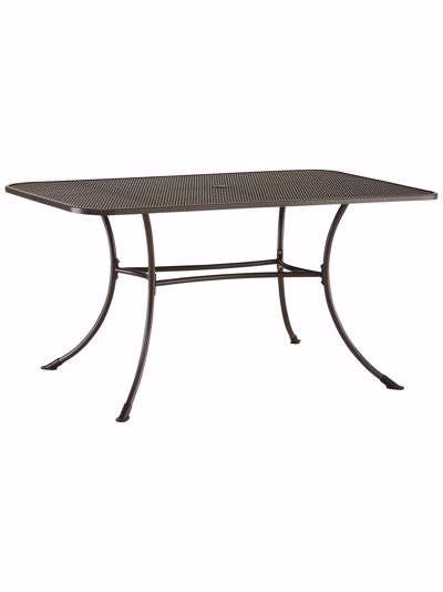 John Lewis & Partners Henley by KETTLER 6-Seater Rectangular Garden Dining Table, 160cm, Iron Grey