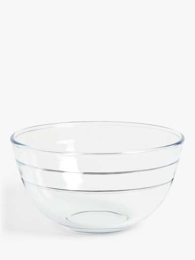 ANYDAY John Lewis & Partners Large Glass Mixing Bowl, Clear, 3L