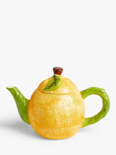 John Lewis & Partners Lemon 4 Cup Teapot, 1L, Yellow