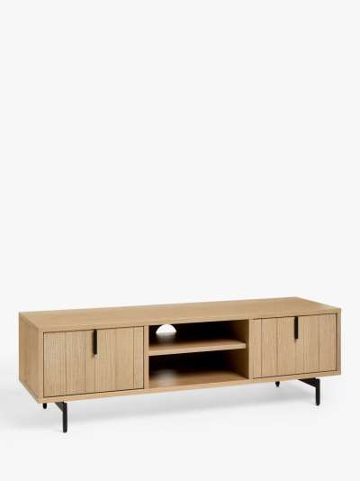 John Lewis & Partners Stave TV Stand for TVs up to 55, Natural
