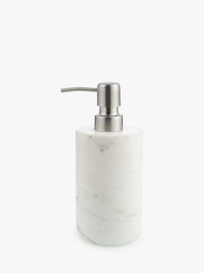 John Lewis & Partners White Marble Soap Dispenser