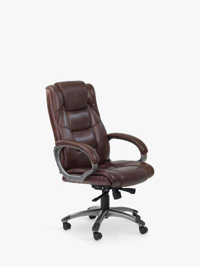 Alphason Northland Leather Office Chair, Brown