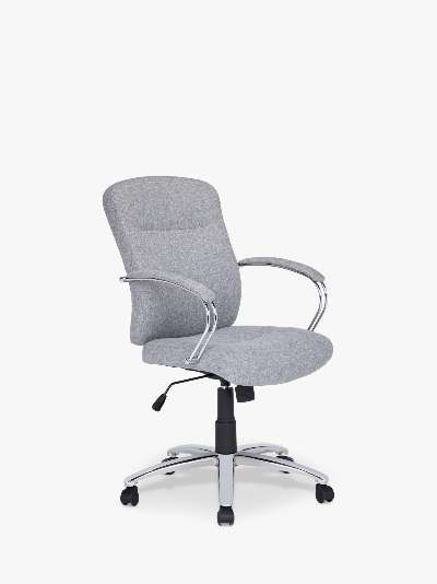 ANYDAY John Lewis & Partners Warner Fabric Office Chair, Grey