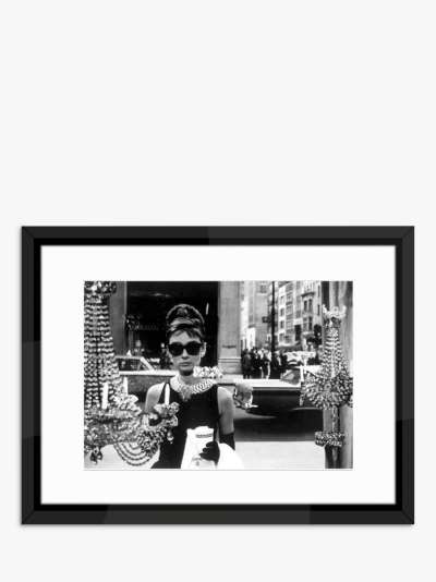 Audrey Hepburn - Shopping at Tiffany's Framed Print & Mount, 65 x 85cm