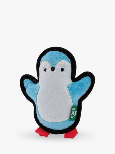 Beco Pets Rough & Tough Penguin Recycled Polyester Dog Toy, Small