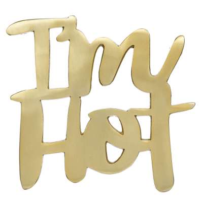 ANYDAY John Lewis & Partners 'I'm Hot' Trivet, Gold