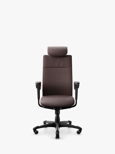 HŠG Tribute 9031 Executive Leather Office Chair, Dark Brown