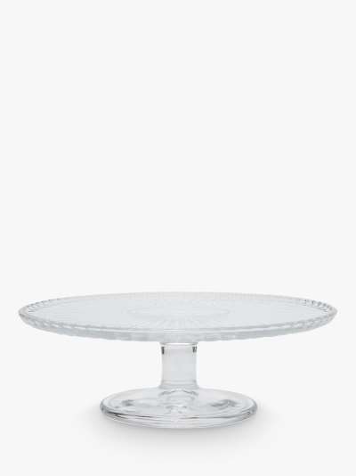 Joules Bee Glass Cake Stand, Clear
