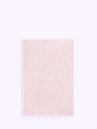 Katie Loxton Heart Cotton Baby Blanket Gift, Pink