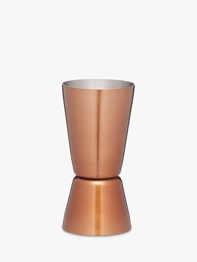 Kitchen Craft BarCraft Stainless Steel Double Jigger, Copper